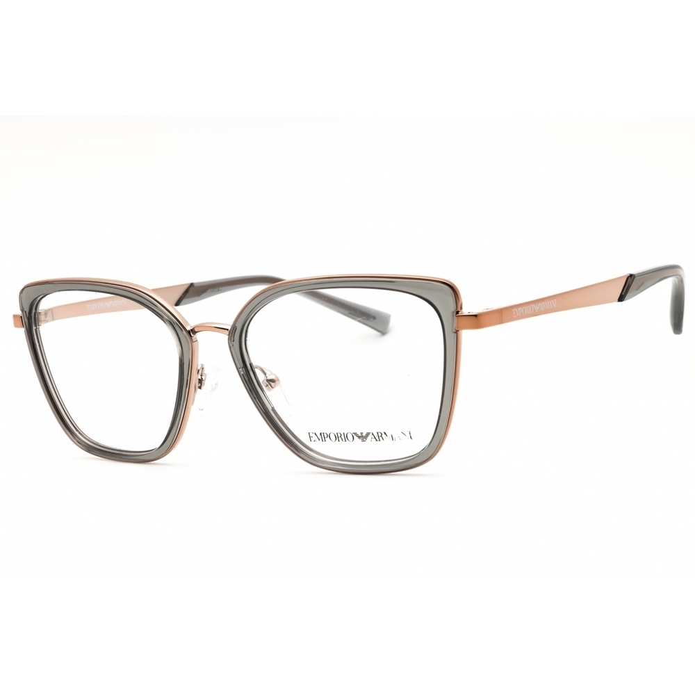 Emporio Armani EA1152 Eyeglasses Rose Gold-Transparent Grey Metal Cat-Eye
